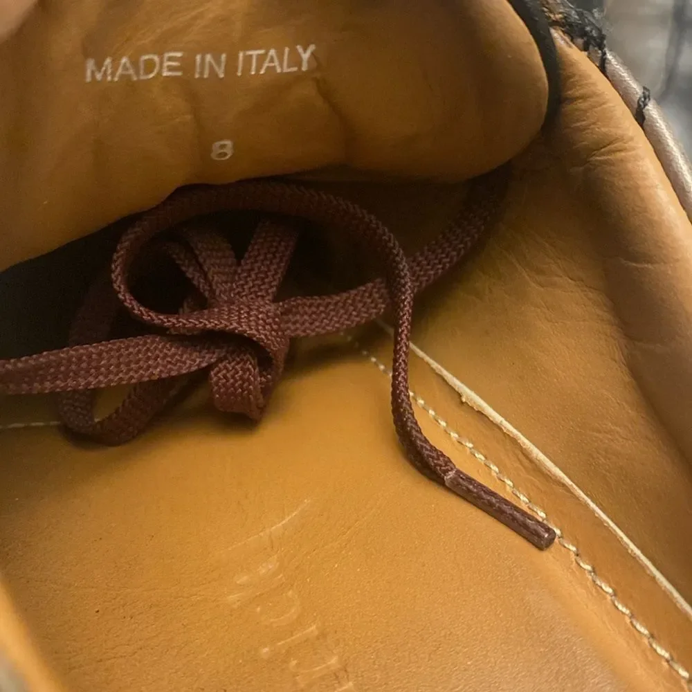 PAUL FREDRICK Men’s Leather Sneakers with Leather Lining and Cushioned Insole 8